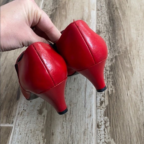 New York transit red heels, size 6 - Picture 3 of 8